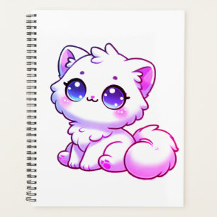 Cute Kawaii Fluffy Kitten Planner