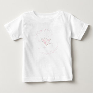 Cute Kawaii Flying Bird Cartoon with Pink Magical  Baby T-Shirt