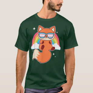 Cute Kawaii Fo With LGBT Support In Trans Colour G T-Shirt