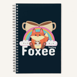 Cute Kawaii Fox Coffee Notebook