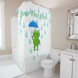 Cute Kawaii Frog and Rain