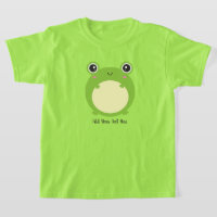 Cute Kawaii Frog with Personalized Text and Photo