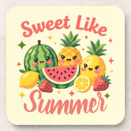 Cute Kawaii Fruit Sweet Like Summer Watermelon Coaster