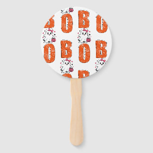 Cute Kawaii Ghost “Boo” Halloween Design Hand Fan