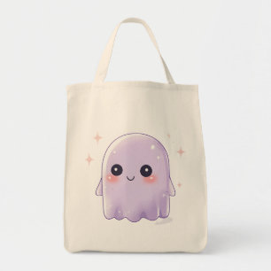 Cute Kawaii Ghost Grocery Bag   Halloween Bag