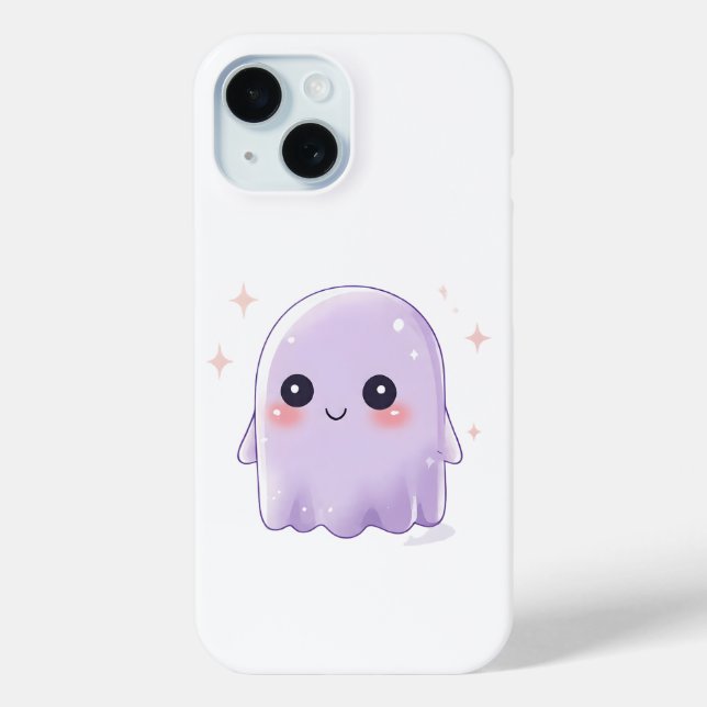 Cute Kawaii Ghost Phone Case | Pastel Halloween (Back)