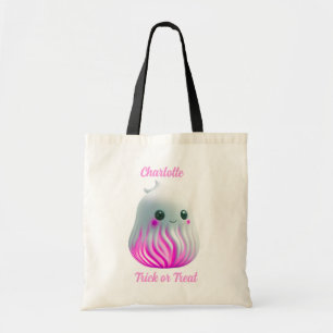  Cute Kawaii Ghost Trick or Treat  Tote Bag