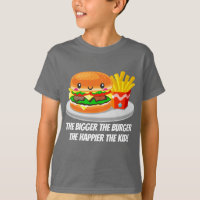 Cute Kawaii Hamburger fries add message