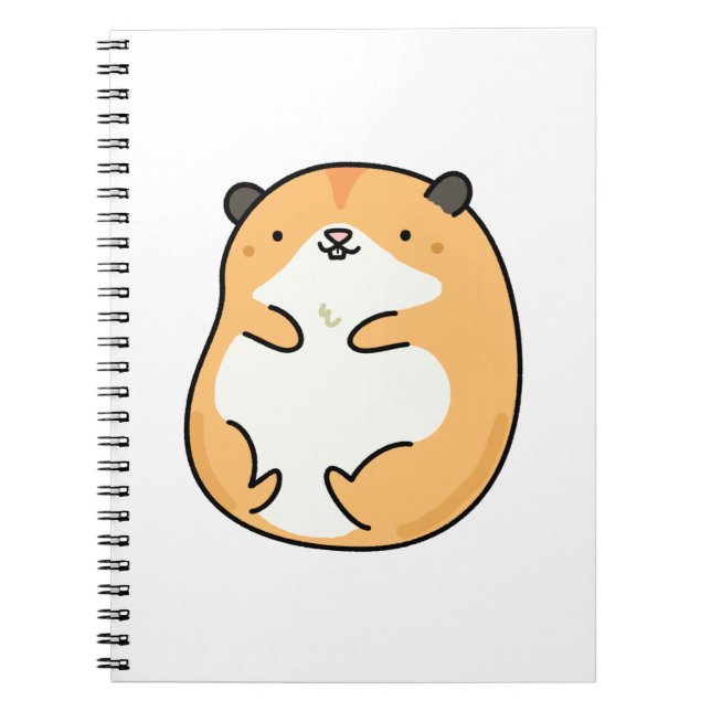 Cute Kawaii Hamster Notebook (Front)