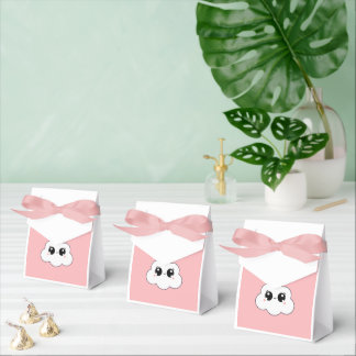 Cute Kawaii Happy Cloud Minimalist Design Favor Box