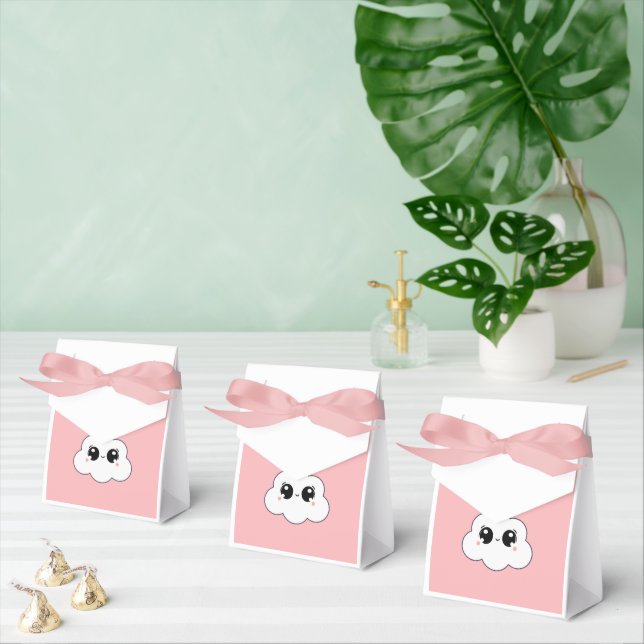 Cute Kawaii Happy Cloud Minimalist Design Favor Box (Multiple)
