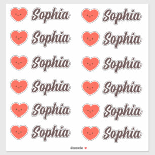 Cute Kawaii Heart Personalized Name