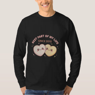 Cute Kawaii Hearts Couple   Best Part Of My Life T-Shirt