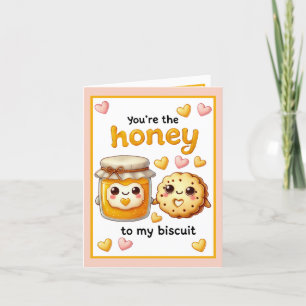 Cute Kawaii Honey and Biscuits Thank You Card