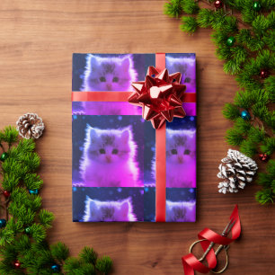 Cute Kawaii Japanese Aesthetic Cat Wrapping Paper