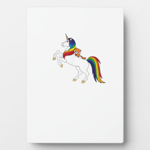 Cute Kawaii Kids Unicorn Red Panda Lover T-Shirt Plaque