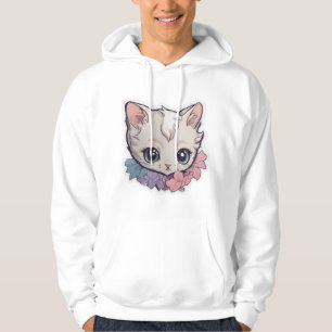 Cute Kawaii Kitten  1 Hoodie