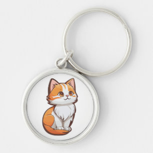 Cute Kawaii Kitten Keychain