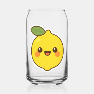 Cute Kawaii Lemon Can Glass