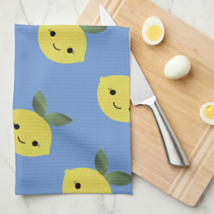 Cute Kawaii Lemon Pattern Kitchen Towel