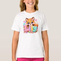 Cute Kawaii Lily Fox Name Pastel Pink Floral Woodl