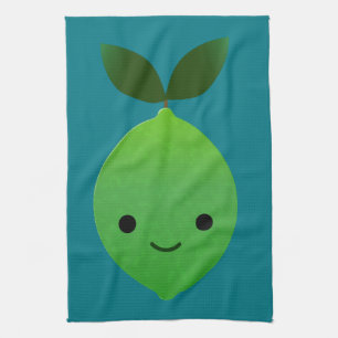 Cute Kawaii Lime Kitchen Towel