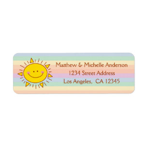 Cute Kawaii Little Rainbow Sunshine Doodle