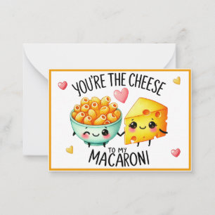 Cute Kawaii Macaroni and Cheese Card