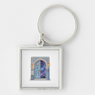 Cute Kawaii Magical Moroccan Door Galaxy StSticker Keychain