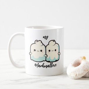 Cute Kawaii Marshmallow Couble Coffee Mug