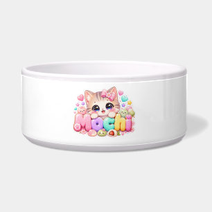Cute Kawaii Mochi Cat Name Pastel Pink Sparkling K