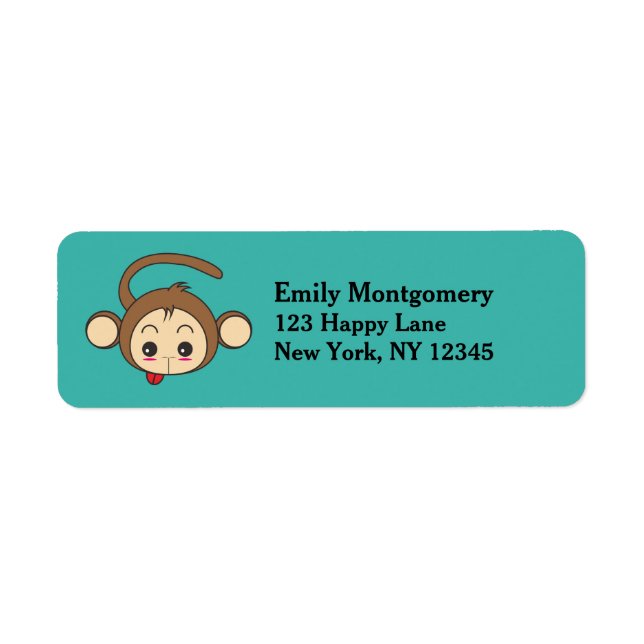 Cute Kawaii Monkey Illustration (Front)