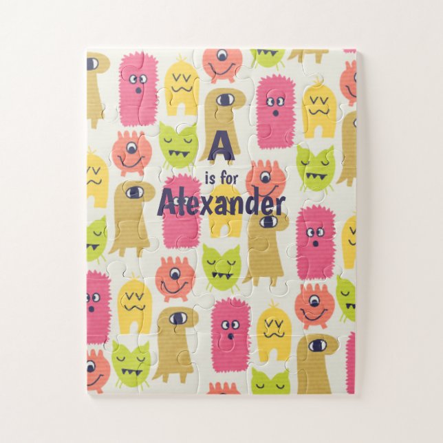 Cute Kawaii Monster Child's Custom Jigsaw Puzzle (Vertical)
