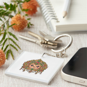 Cute Kawaii Moroccan Bridal Crown TraditionSticker Keychain