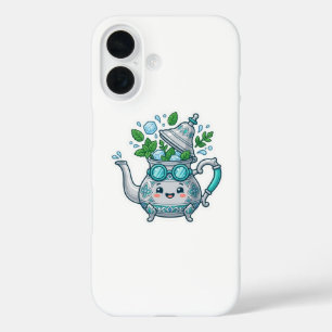 Cute Kawaii Moroccan Iced Mint Tea Summer BSticker iPhone 16 Case