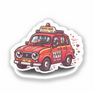 Cute Kawaii Moroccan Red Petit Taxi City Travel St