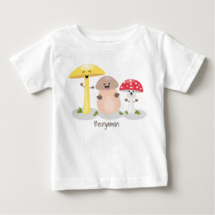Cute kawaii mushroom fungi toadstool baby T-Shirt