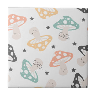 Cute Kawaii Mushroom Tile