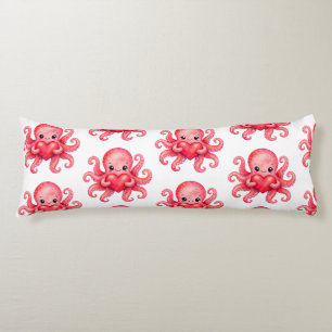 Cute Kawaii Octopus Holding Heart Body Pillow