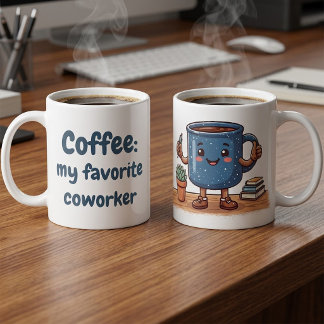 Cute Kawaii Office Coffee Lovers Mug