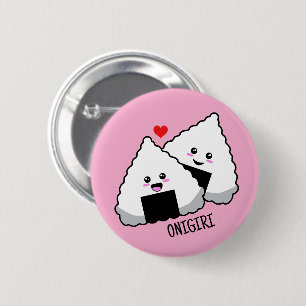 Cute Kawaii Onigiri Japanese Food 2 Inch Round Button