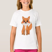 Cute Kawaii Orange Fox Illustration