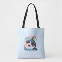 Cute Kawaii Orca Killer Whale Rainbows Butterflies