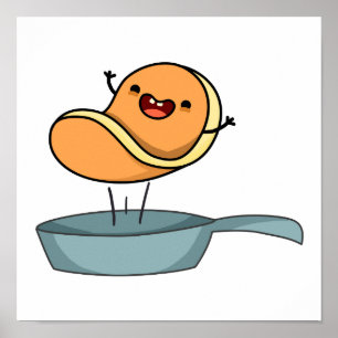 Cute Kawaii Pancake Poster