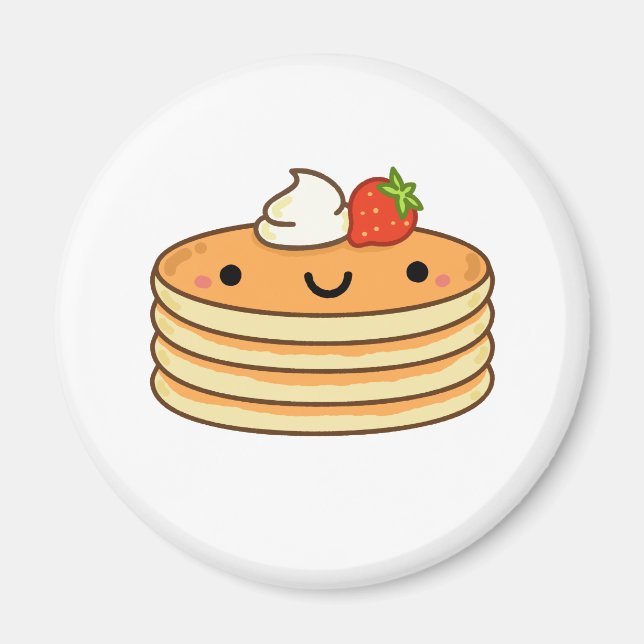 Cute Kawaii Pancakes Magnet (Front)