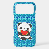 Cute Kawaii Panda Eating Watermelon Phone Case