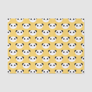 Cute Kawaii Panda Face Pattern Tissue Paper