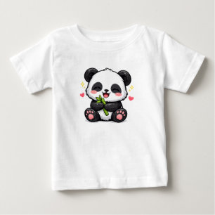 Cute Kawaii Panda Kids T-Shirt   Adorable Cartoon 