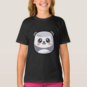 Cute Kawaii Panda Marshmallow Smiling Pastel Carto T-Shirt