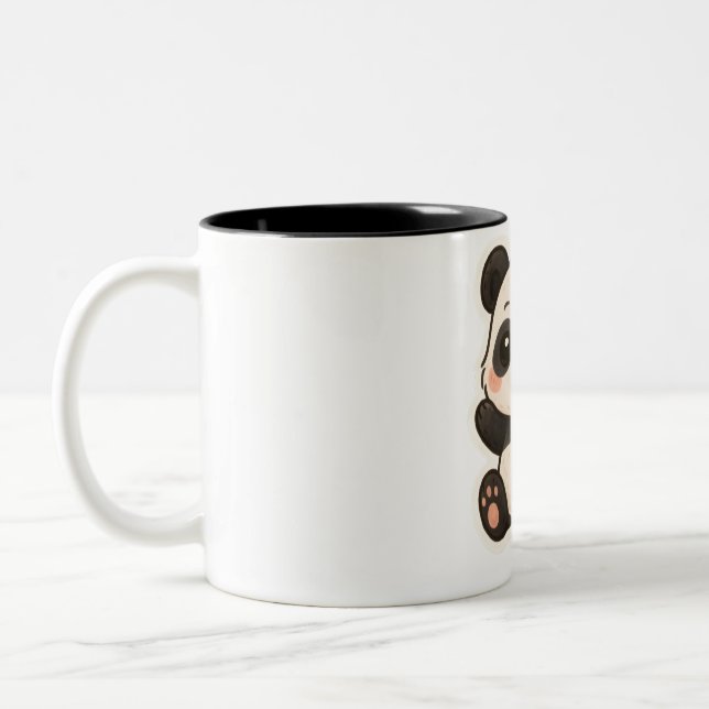 Cute Kawaii Panda Mug – Adorable Cartoon Animal (Left)